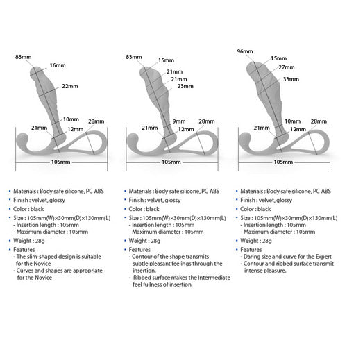 Zini Janus Anti Shock Large Prostate Massager