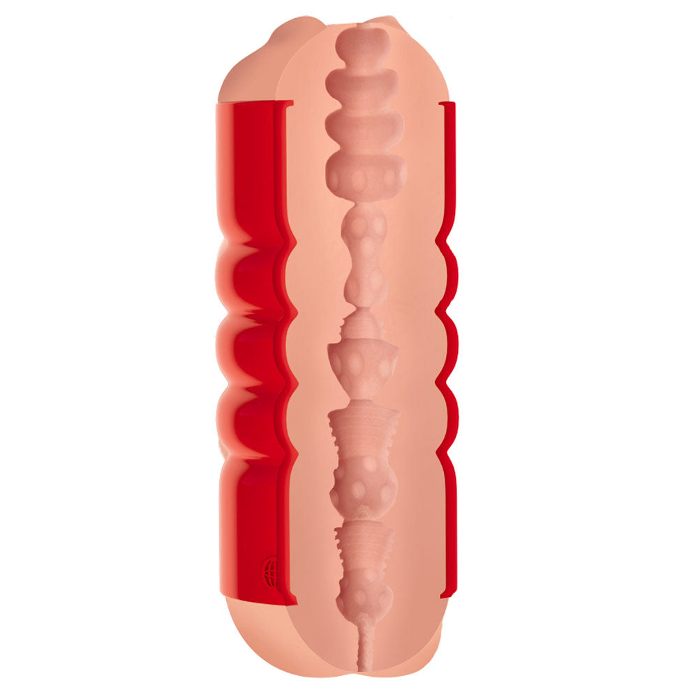 Pipdream Squeezable Grip Mouth And Ass Masturbator