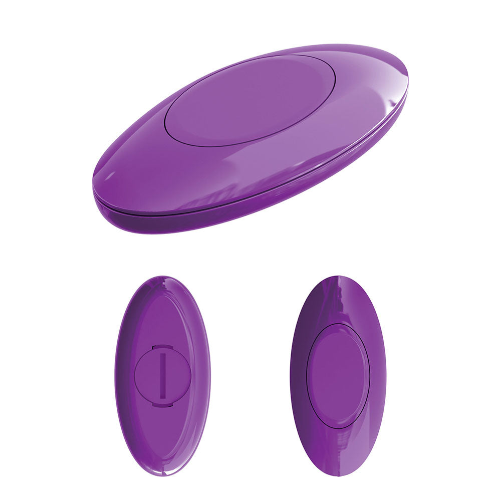 3Some Wall Banger Purple Remote Control Butt Plug